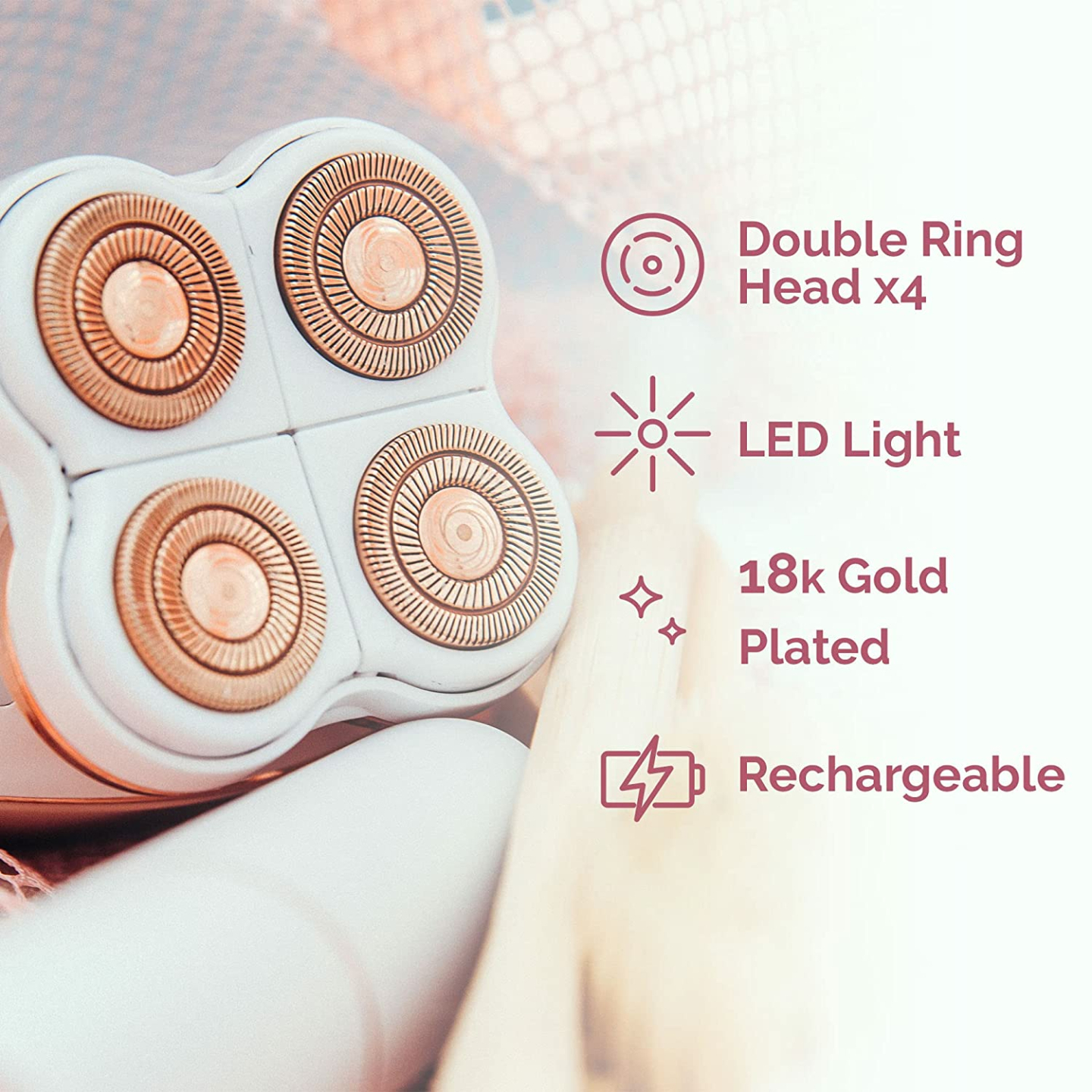 Painless Leg Hair Remover with LED Light