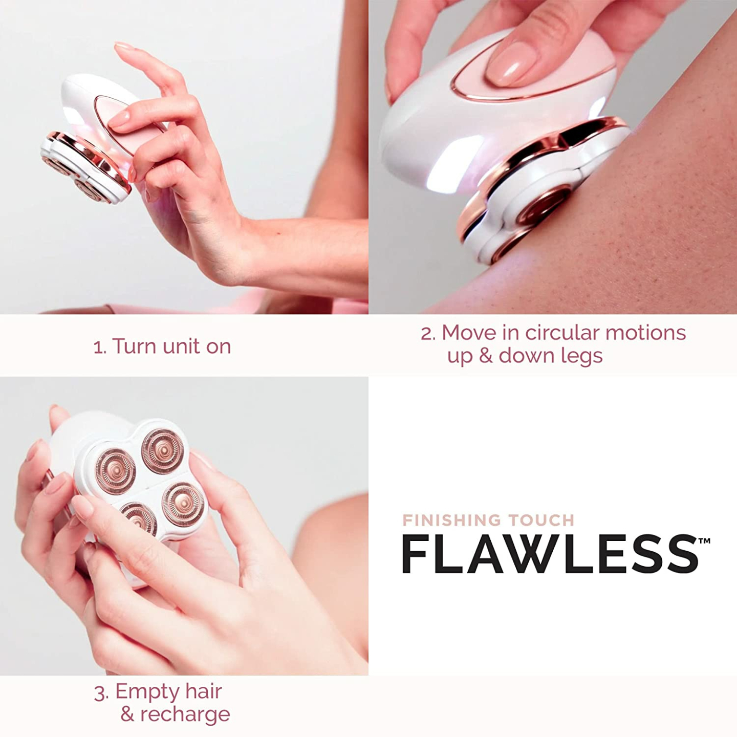 Painless Leg Hair Remover with LED Light