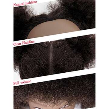 Rruaneal Afro Hair Mannequin Head With 100% Human Hair Curly Cosmetology Doll Head Stand for Display...