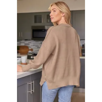Stylish LILLUSORY Women’s Oversized Batwing Sweater