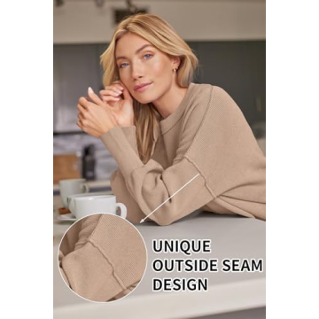 Stylish LILLUSORY Women’s Oversized Batwing Sweater