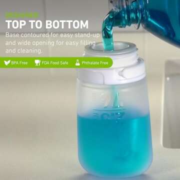 humangear GoToob+ Travel Bottle - Refillable & Locking Lid