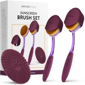 Mothercould Sunscreen Brush Set for Families | Travel Friendly