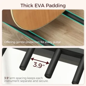 MAHANCRIS Guitar Stand with Adjustable Storage for Guitars