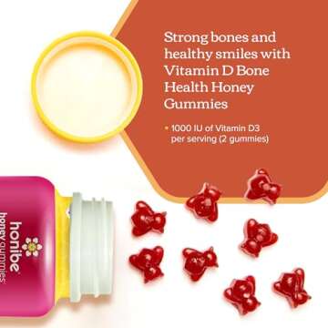 HONIBE Bone Health Vitamin D3 Gummies 70 Count