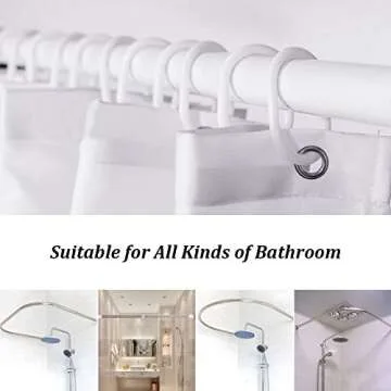 LB Get Naked Shower Curtain Funny Quotes Words Pink Shower Curtains for Bathroom with Hooks 60x72 inch Waterproof Polyester Fabric Bathroom Decorations