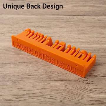 Noahrk Now Playing Vinyl Record Wall Holder - Now Playing Vinyl Record Stand - Vinyl Record Wall Mount Display Vinyl Wall Mount Record Shelf Hanging Wall Record Display Storage LP Holder (Orange)