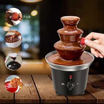 Mini Chocolate Fondue Fountain for Celebrations and Parties