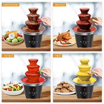 Mini Chocolate Fondue Fountain for Celebrations and Parties