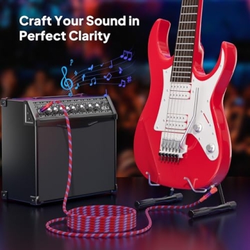 Elebase 1/4 inch TS Guitar Cable 2Pack Stylish Reliable