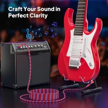 Elebase 1/4 inch TS Guitar Cable 2Pack Stylish Reliable