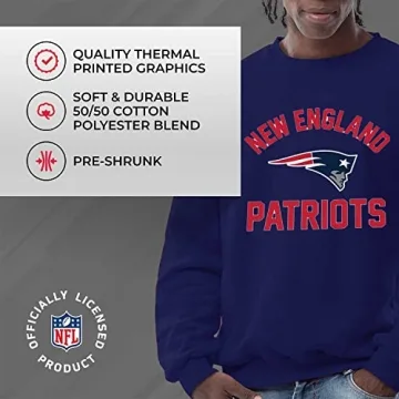 NFL New England Patriots Crewneck Sweatshirt - Game Day Style