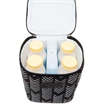 Stylish Cold Gold Cooler Bag for Breastmilk Transport