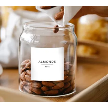 Dekluttr Waterproof Minimalist Pantry Labels for Organizing