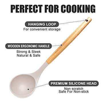 36PCS Silicone Kitchen Utensils Set - Heat-Resistant Silicone Gadgets