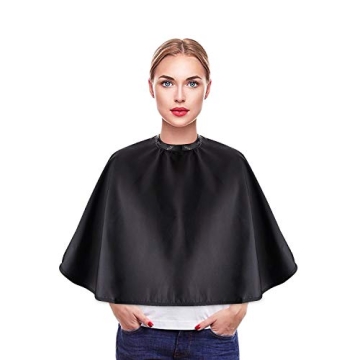 Noverlife Black Makeup Cape: Lightweight, Splash Proof Beauty Smock