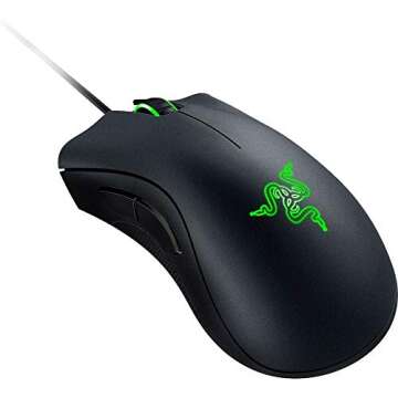 Razer DeathAdder Chroma - Multi-Color Ergonomic Gaming Mouse - 10,000 DPI Sensor - Comfortable Grip ...