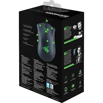Razer DeathAdder Chroma - Multi-Color Ergonomic Gaming Mouse - 10,000 DPI Sensor - Comfortable Grip - World's Most Popular Gaming Mouse