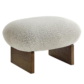 Stylish Modway Loyal Boucle Chair & Ottoman Set