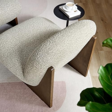 Stylish Modway Loyal Boucle Chair & Ottoman Set