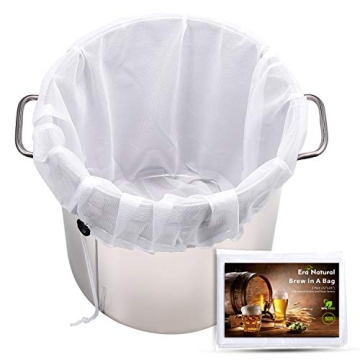 Extra Large Brew Bags Reusable,3 Pack 26"x22"Fine Mesh Strainer Bag for Home Brewing Hops Grains Win...