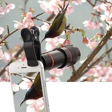 Apexel Phone Camera Lens, 2 in 1 Cell Phone Clip-on Lens Kit 0.45X Wide Angle Lens 140°+ 12.5X Macro Lens Clip-on iPhone Lens for iPhone Samsung and Most of Android Smartphone