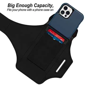 RUNBACH Water Resistant Sports Armband for iPhone 16/15 Pro