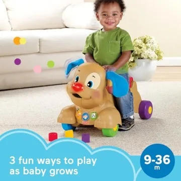 Fisher-Price Laugh & Learn Stride-to-Ride Puppy Toy for Toddlers