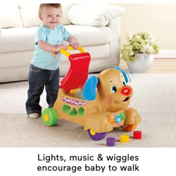 Fisher-Price Laugh & Learn Stride-to-Ride Puppy Toy for Toddlers