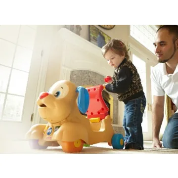 Fisher-Price Laugh & Learn Stride-to-Ride Puppy Toy for Toddlers