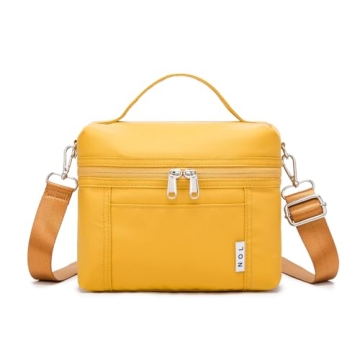 NOL Natural Organic Lifestyle Insulated Lunch Bags for Women Cooler Bag Lightweight Nylon Waterproof...