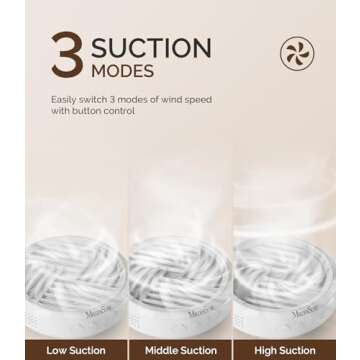 MelodySusie Portable Rechargeable Nail Dust Collector