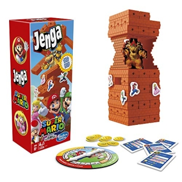 Hasbro Jenga: Super Mario Edition Game – Fun Block-Stacking Adventure for All Ages!