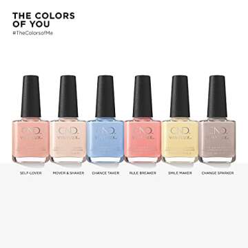 CND Vinylux Longwear Coral Nail Polish, Gel-like Shine & Chip Resistant Color, Rule Breaker, 0.5 fl. oz