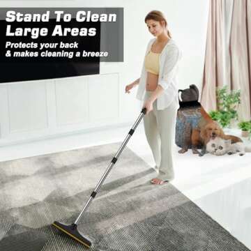B-Land Carpet Rake for Easy Pet Hair Removal Solutions