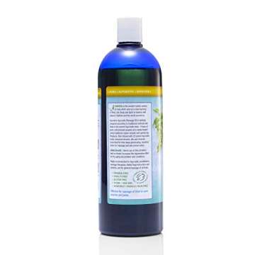 Auromere Ayurvedic Massage Oil - Vegan, Cruelty Free, Natural, Non GMO, with Cold-Pressed Sesame Oil...