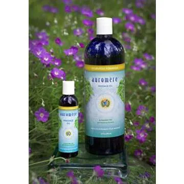 Auromere Ayurvedic Massage Oil - Vegan, Cruelty Free, Natural, Non GMO, with Cold-Pressed Sesame Oil Infused with 25 Herbal Extracts (32 fl oz), 1 Pack