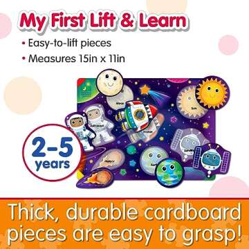 Learning Journey Space Puzzle Lift & Learn for Toddlers
