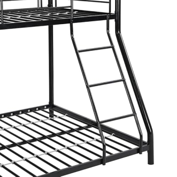 Twin Over Full Metal Bunk Bed with Safety & Style