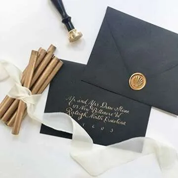 Metallic Antique Gold Wax Seal Sticks for Invitations