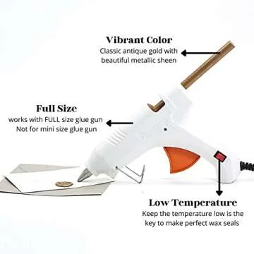 Metallic Antique Gold Wax Seal Sticks for Invitations