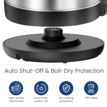 Quality COMFEE' Stainless Steel Electric Tea Kettle