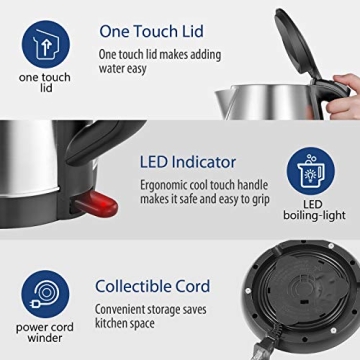 Quality COMFEE' Stainless Steel Electric Tea Kettle