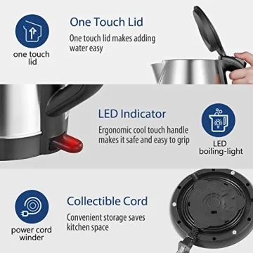 Quality COMFEE' Stainless Steel Electric Tea Kettle