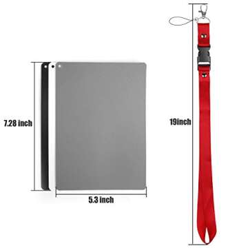 Anwenk Grey Card White Balance Card 18% Exposure Photography Card Custom Calibration Camera Checker Video, DSLR and Film,5.3"x 7.28" (Large Size)