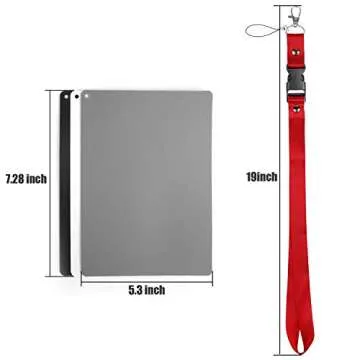 Anwenk Grey Card White Balance Card 18% Exposure Photography Card Custom Calibration Camera Checker Video, DSLR and Film,5.3"x 7.28" (Large Size)