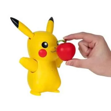 Pokémon Train and Play Deluxe Pikachu - 4.5-Inch Pikachu Figure with Lights, Sounds, and Moving Limbs Plus Interactive Accessories