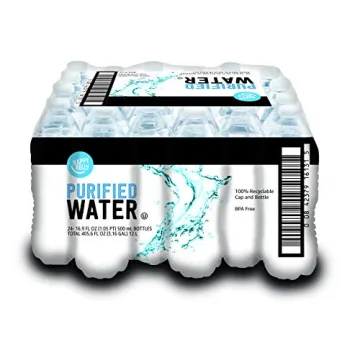 Happy Belly Purified Water - 24 Bottles of 16.91 Fl Oz