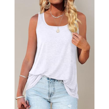 Stylish WIHOLL Plus Size Summer Tank Top for Women 2XL