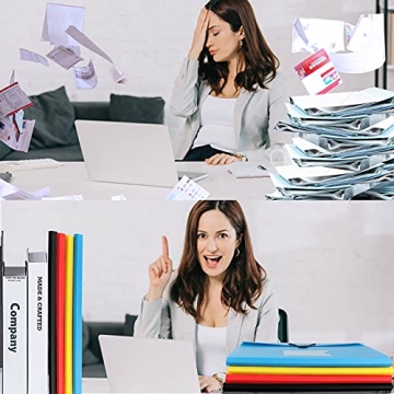 4-Pack 7-Pockets Expanding File Folders for Office and School